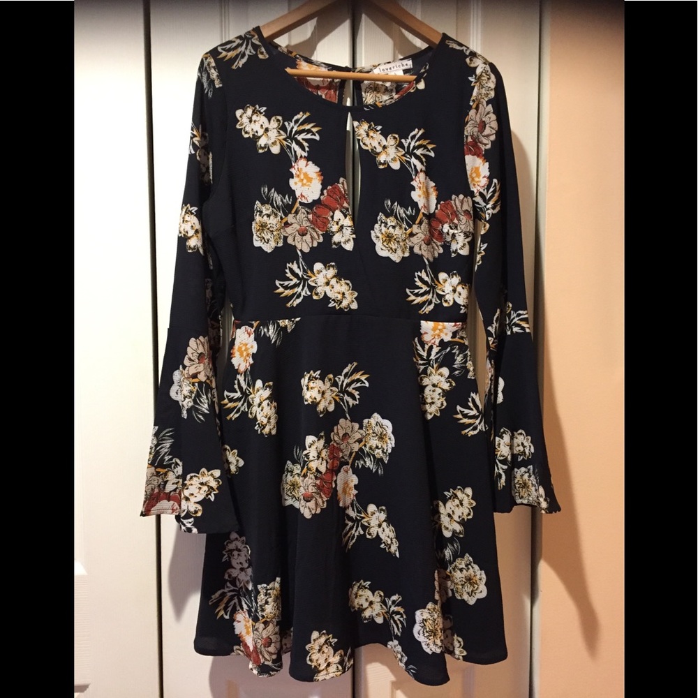 NWT~loveriche Fit and Flare Mini With Open Back